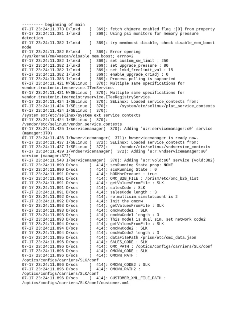 LMKD Memory Management Logs | PDF | Software | System Software