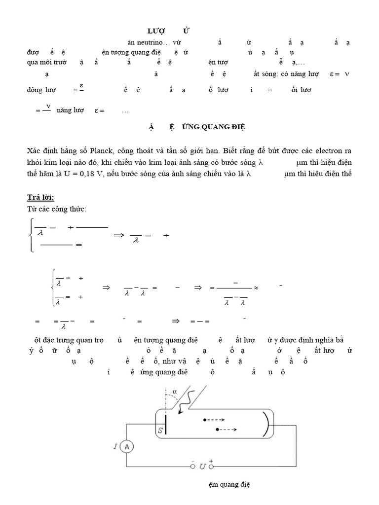 B1. Lư NG T Ánh Sáng - Đáp Án | PDF