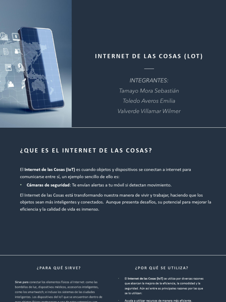 Internet de Las Cosas (LoT) Grupo 5 | PDF | Internet de las Cosas | La ...