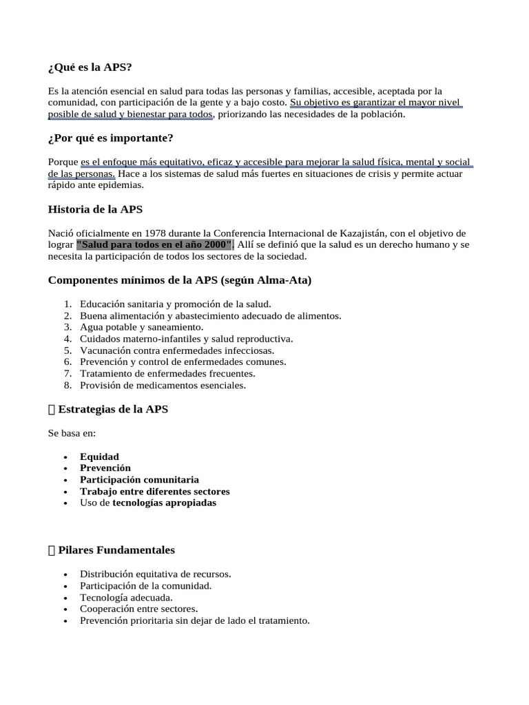 Atención Primaria en Salud en Bolivia | PDF | Promoción de la salud ...