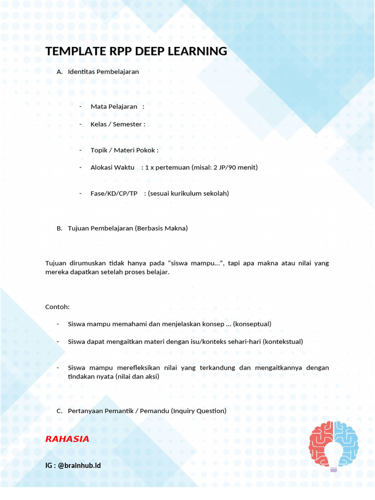 Template Rpp Deep Learning Pdf
