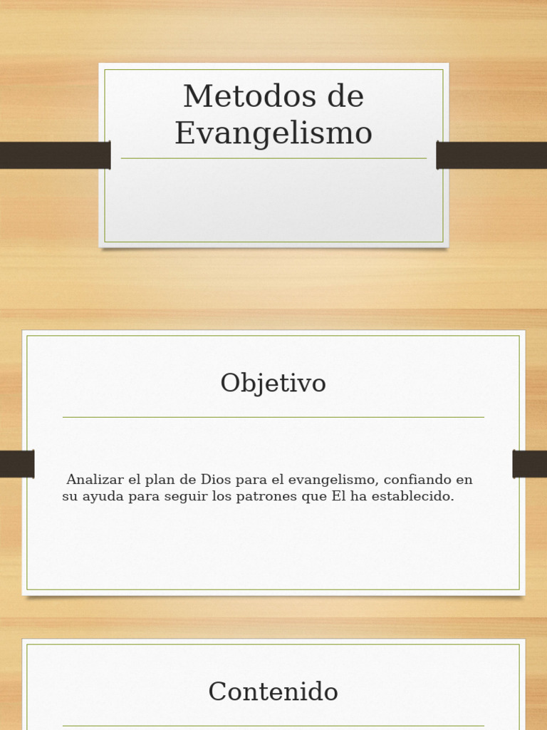 Metodos De Evangelismo Pdf