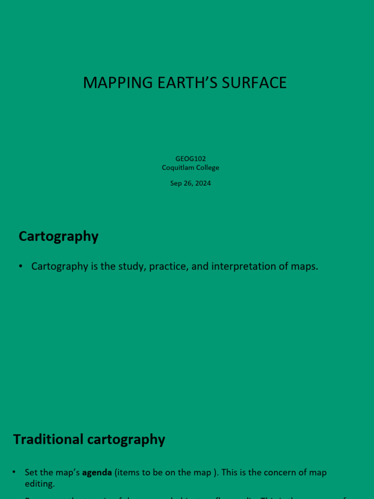 Understanding Cartography Basics | PDF