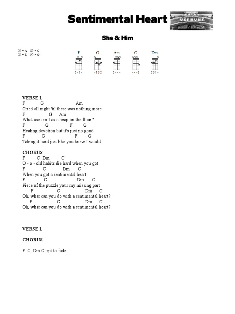 Sentimental Heart Lyrics & Chords | PDF | Poetry
