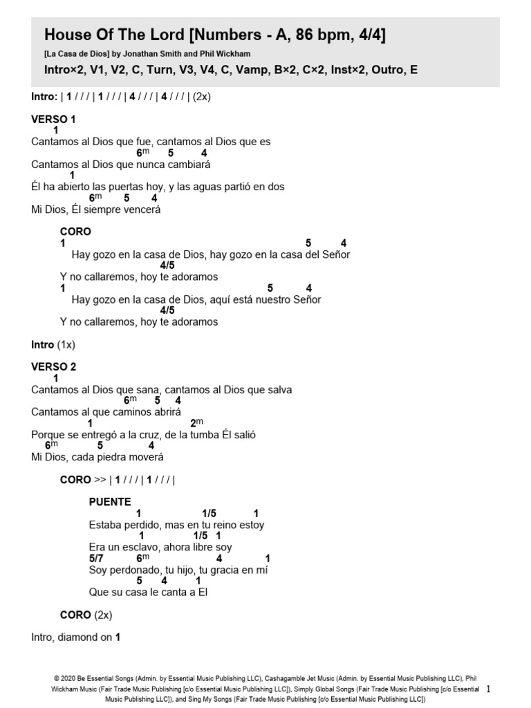 Gozo en la Casa de Dios - Letra y Música | PDF