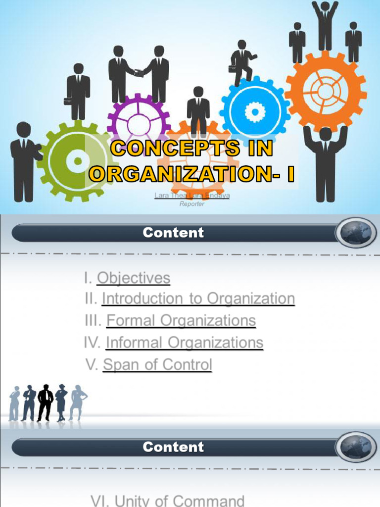 Concept of Organization-I Report | PDF | Organizational Structure ...