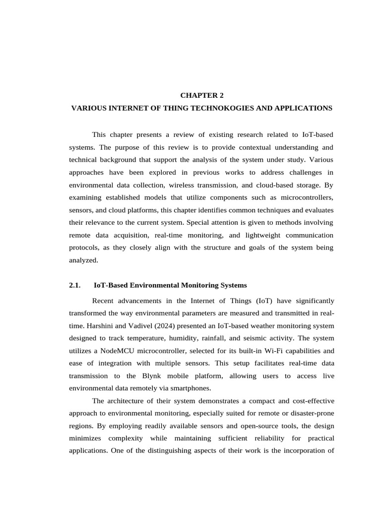 CHAPTER 2 - IoT | PDF | Internet Of Things | Agriculture