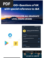 Jammu & Kashmir GK Overview | PDF | Kashmir
