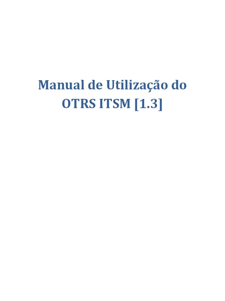 Manual de Utilizacao Do OTRS | PDF | Janela (informática) | Internet
