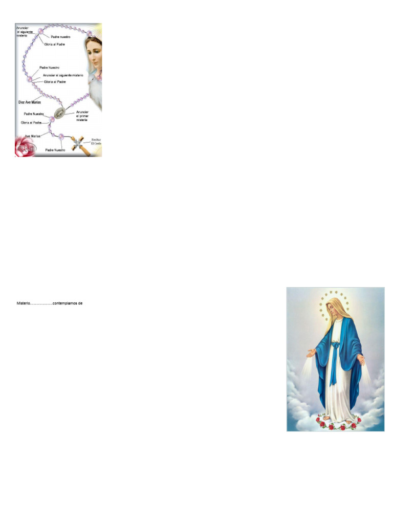 Cómo Rezar el Santo Rosario Completo | PDF | María, madre de Jesús ...