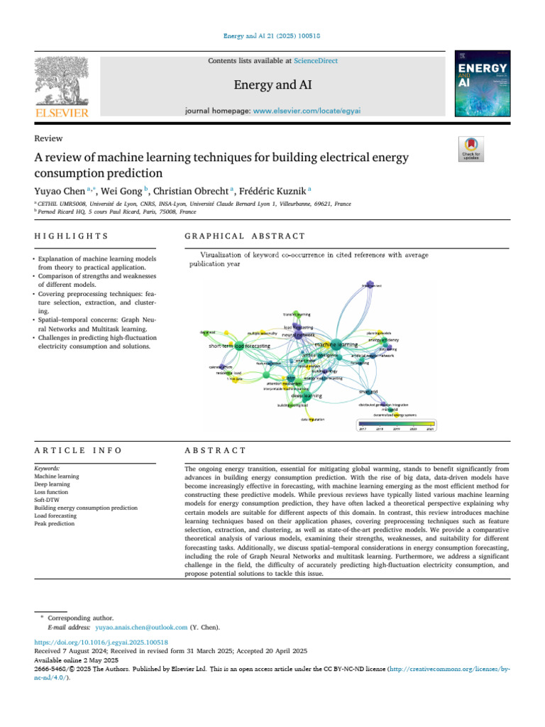 Machine Learning for Energy Prediction | PDF | Cluster Analysis ...