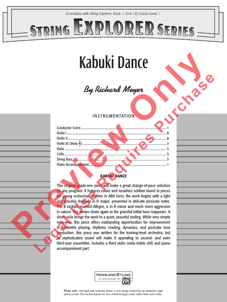 Kabuki Dance | PDF