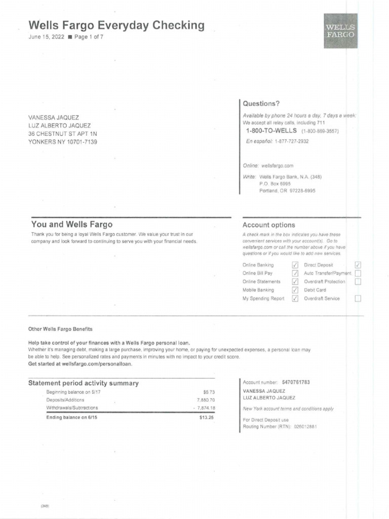 Bank Statement 1 | PDF