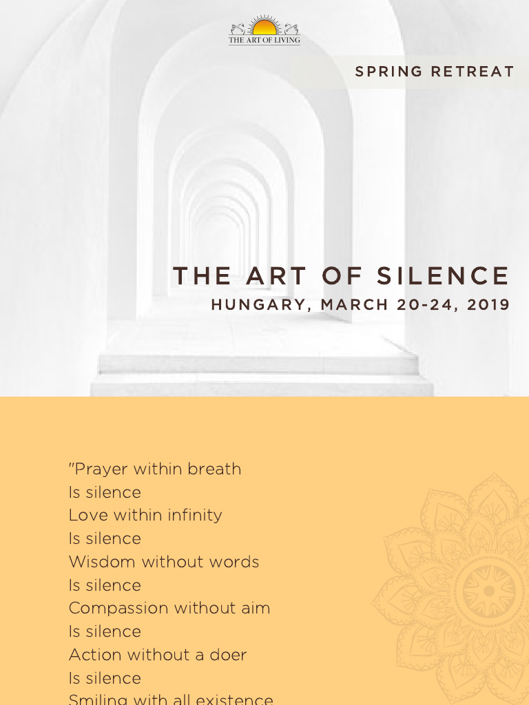 Art of Silence Retreat in Hungary | PDF | Meditation | Yoga