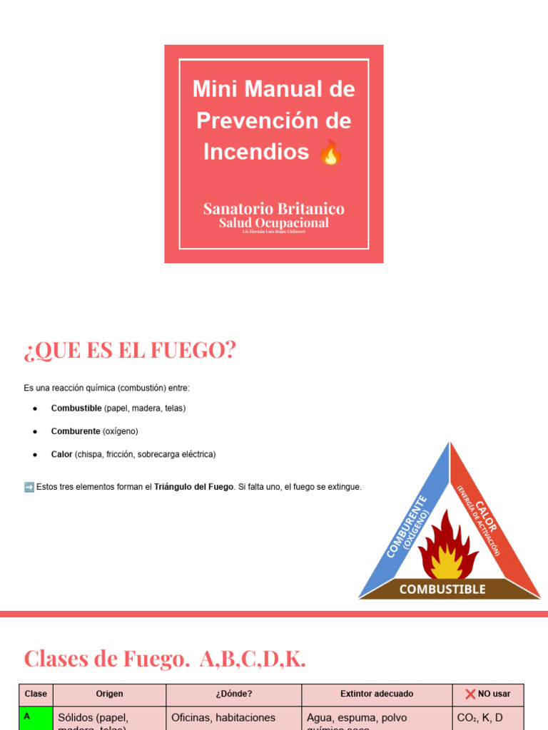 Prevención de Incendios en el Trabajo | PDF | Combustión | Incendios