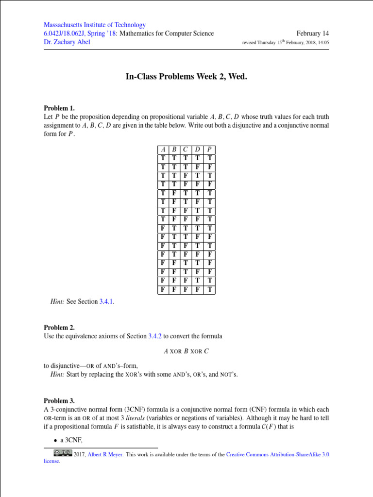 CNF and DNF Examples Explained | PDF | Formalism (Deductive ...