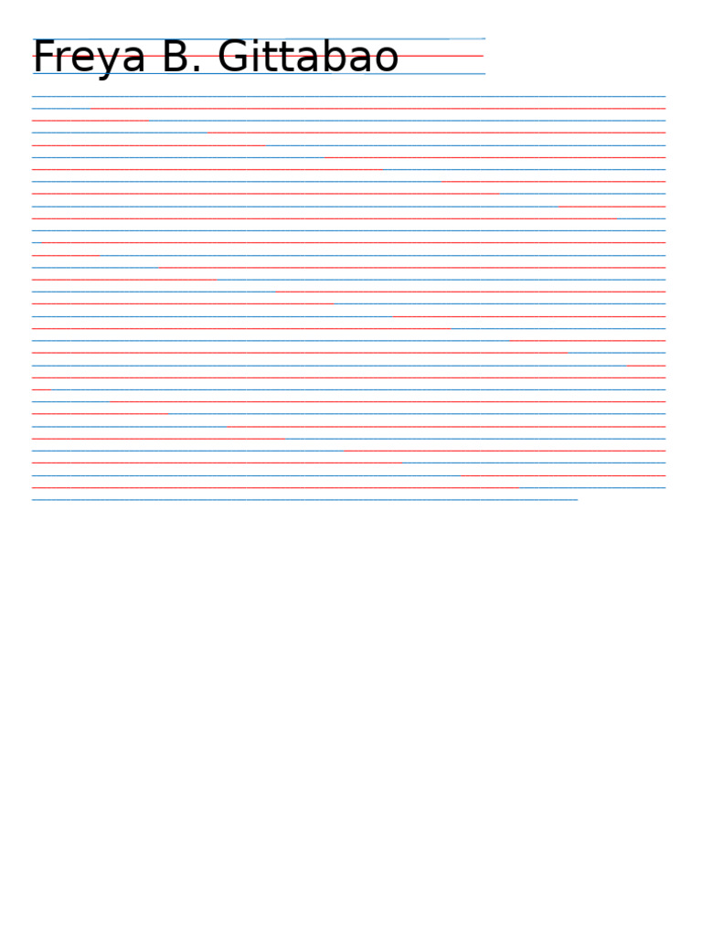 Blue Red Blue Lines | PDF