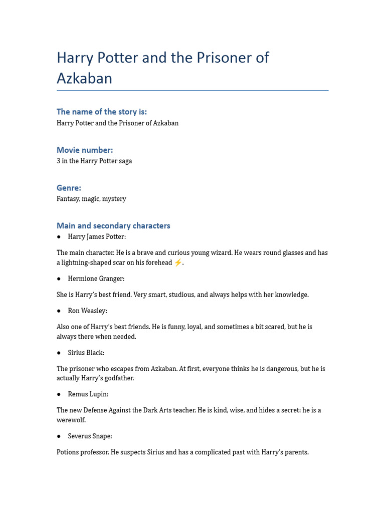 Harry Potter and the Prisoner of Azkaban | PDF