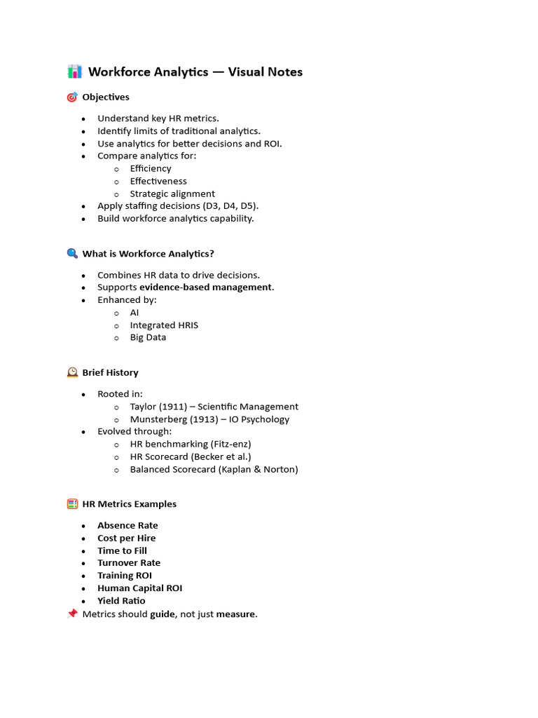 Workforce Analytics Essentials Guide | PDF | Analytics | Performance ...