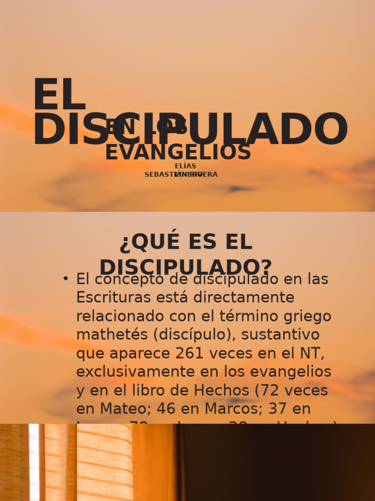 Discipulado en los Evangelios | PDF