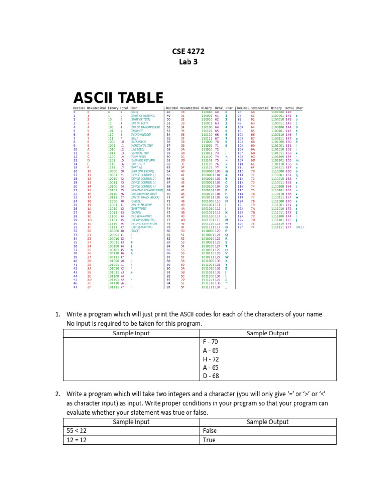 CSE 4272 Lab 3 Programming Tasks | PDF