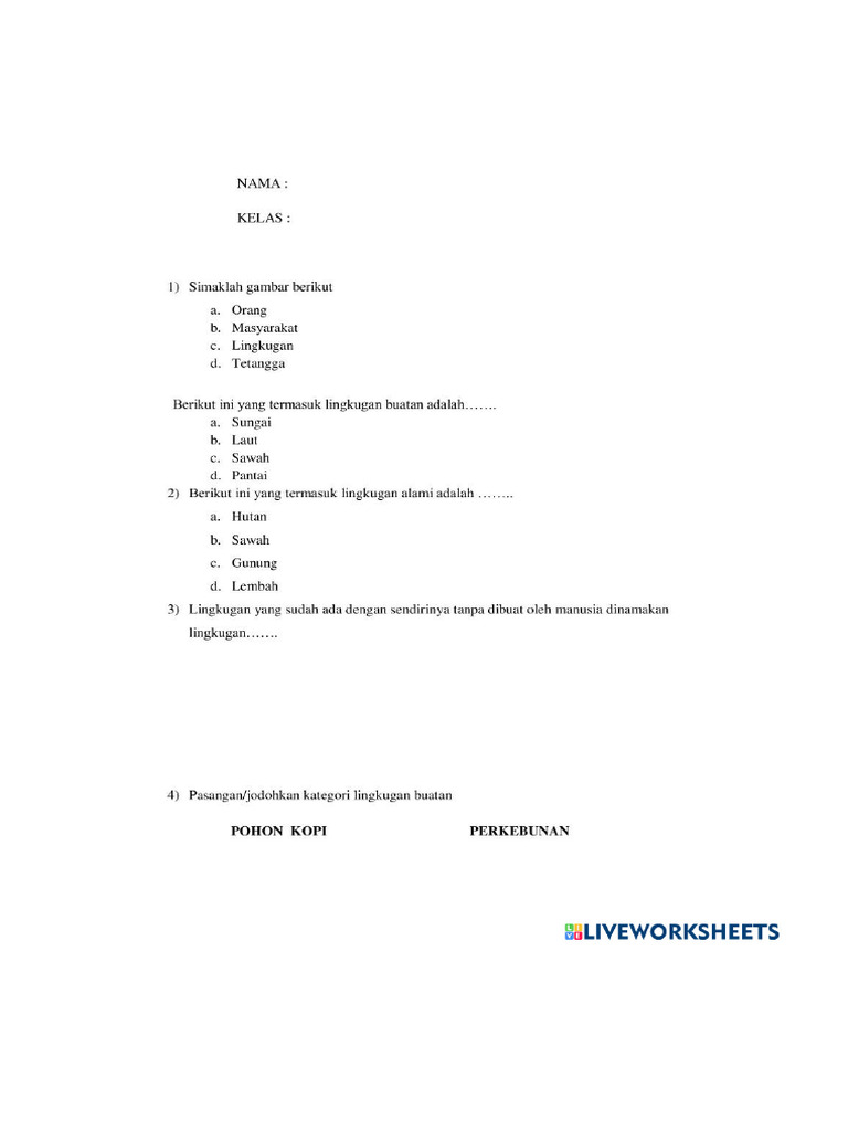 Worksheet 7698517 | PDF