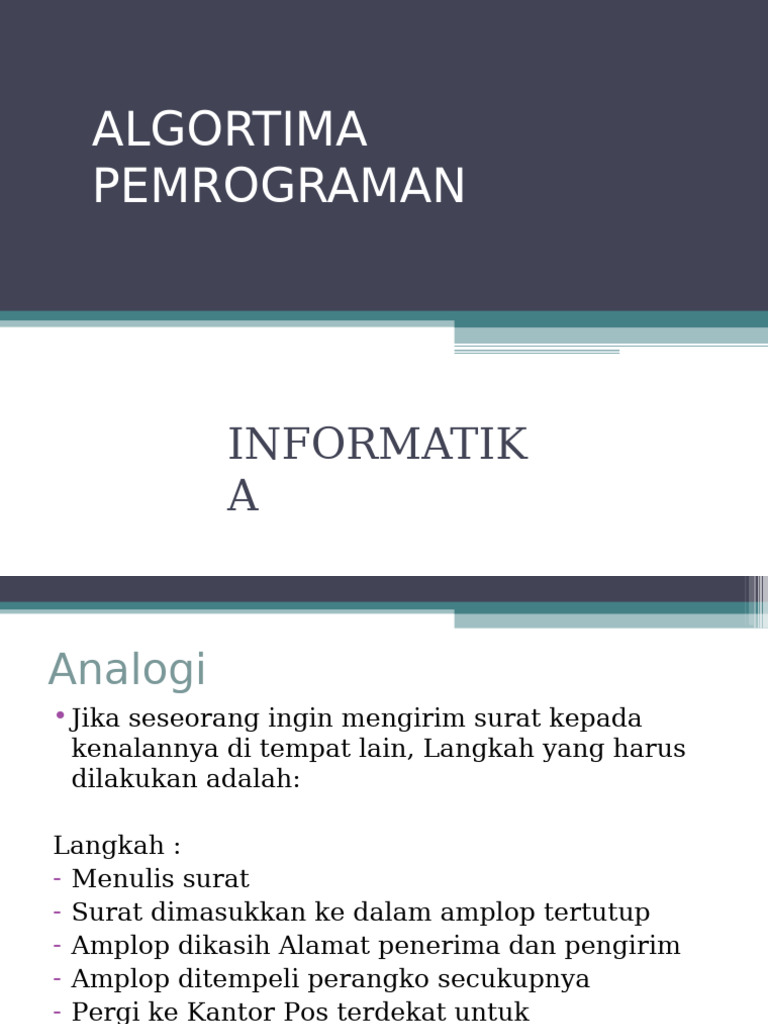 Bab 1 Pengertian Algoritma Autosaved | PDF