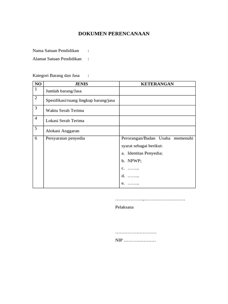 Pengadaan Barang Dan Jasa | PDF