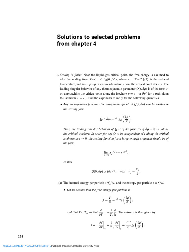 17.0 PP 292 297 Solutions To Selected Problems From Chapter 4 | PDF ...
