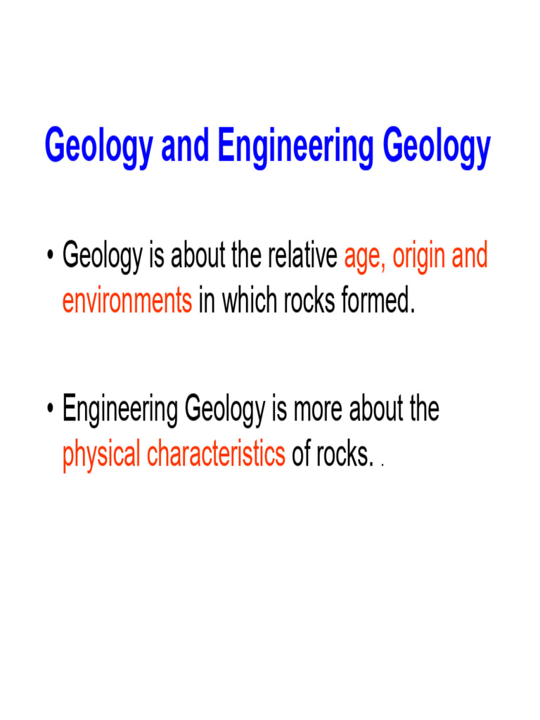 Geology for engineers | PDF | Rock (Geology) | Igneous Rock