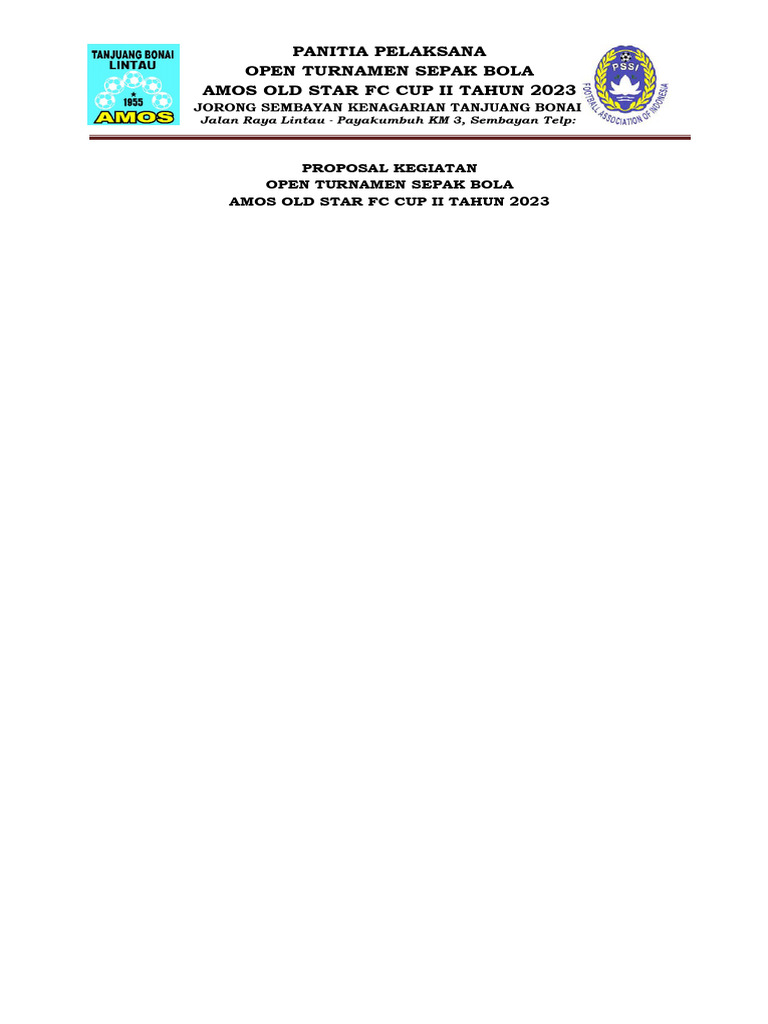 Proposal OPEN 2023 | PDF
