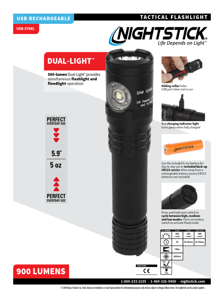 Opplanet Nightstick Usb 578xl Product Flyer PDF | PDF | Flashlight ...
