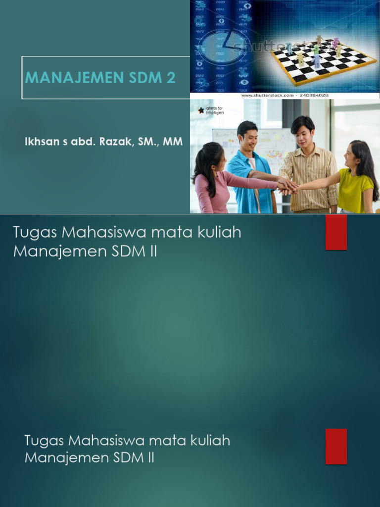 Tugas Manajemen SDM II: Kelompok dan Petunjuk | PDF
