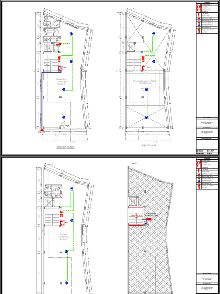 Fire Protection System Plan for Building | PDF | Fire Protection | Safety