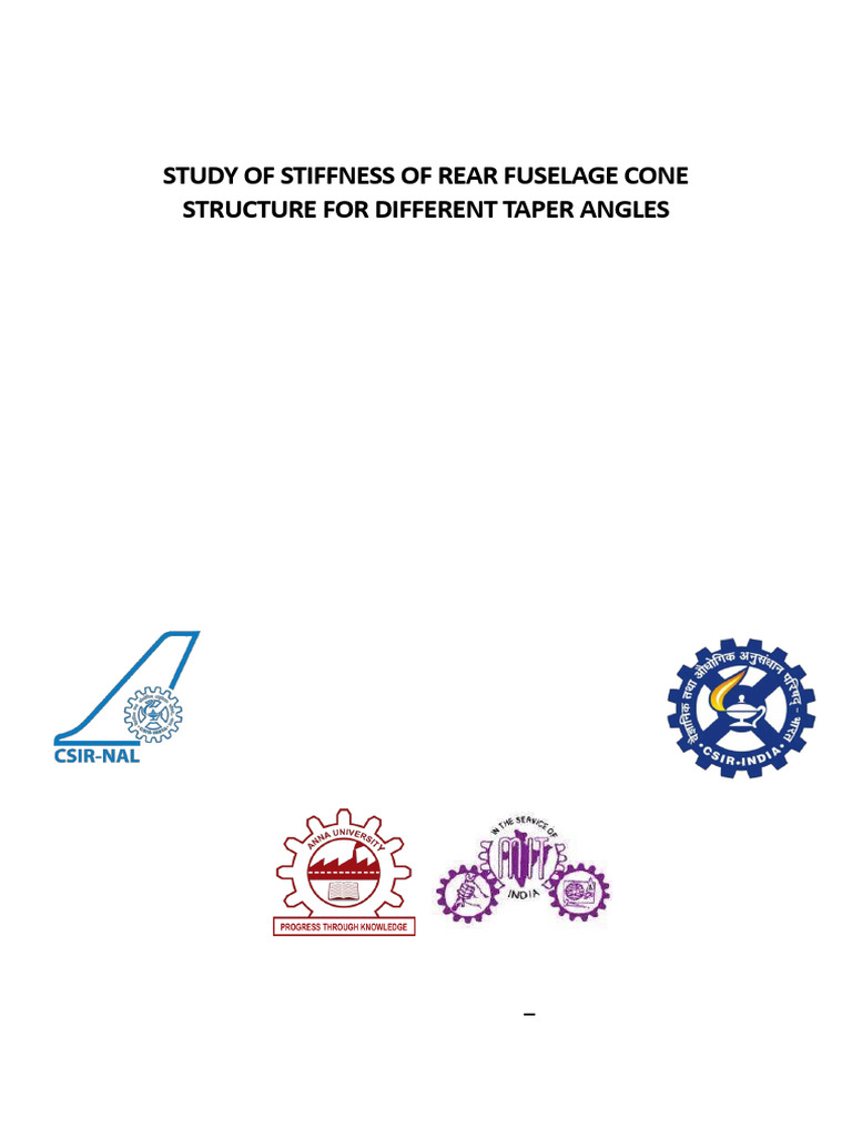 Stiffness Study of Fuselage Cone Design | PDF | Aircraft | Bending