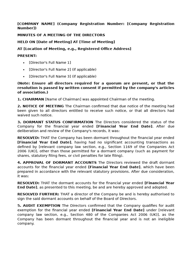 Resolution Adopt Unaudited Report | PDF | Articles Of Association | Justice