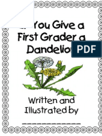 If You Give A First Grader A Dandelion