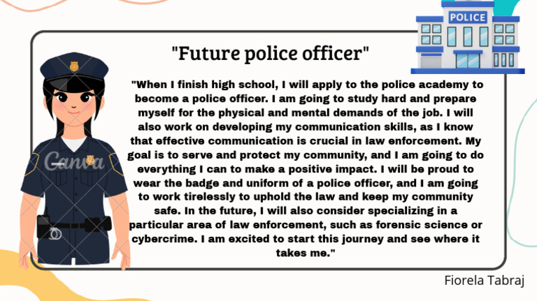 Future Police Officer Career Goals | PDF