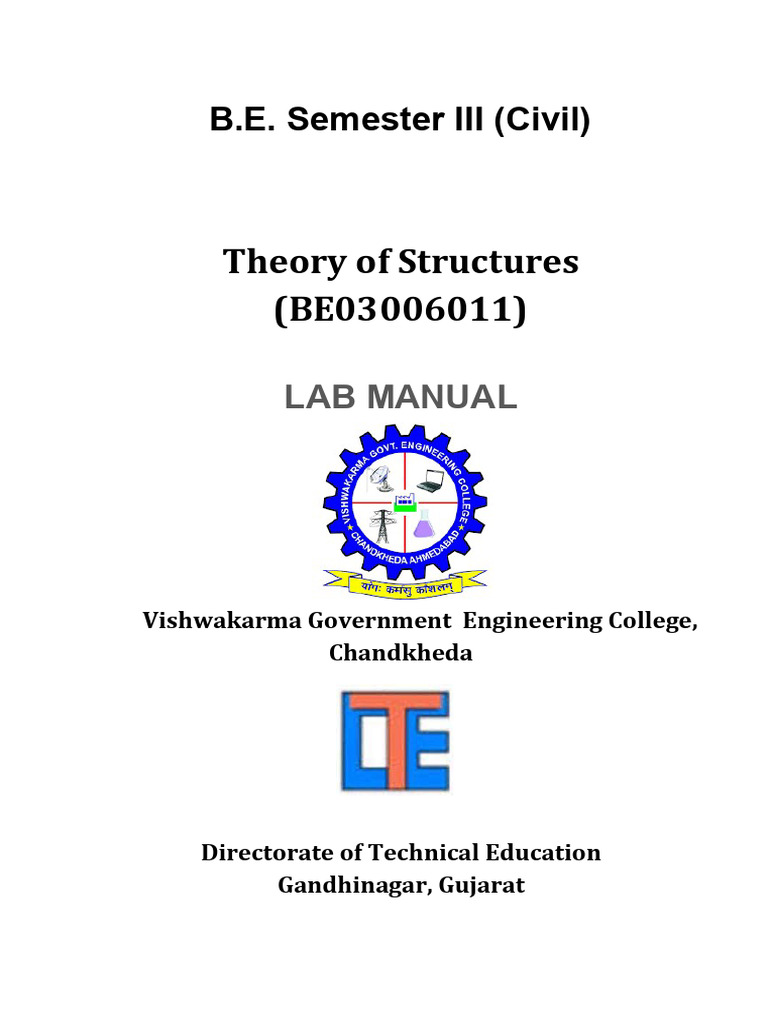 Structures Lab Manual for Civil Engineering | PDF | Buckling ...
