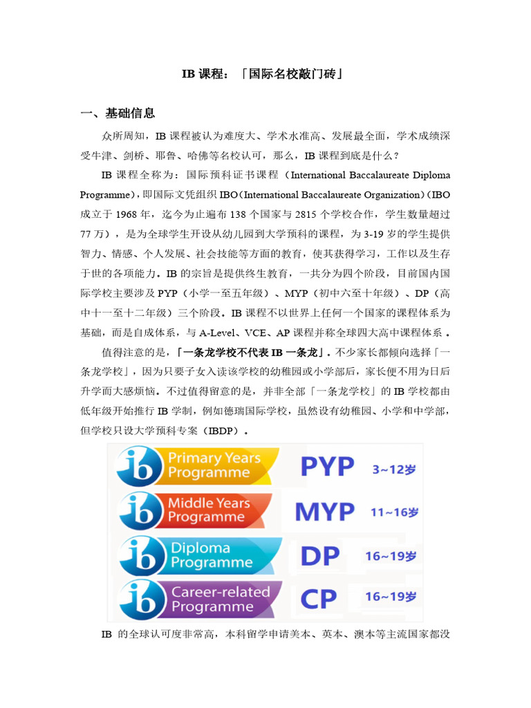 IB 资料 | PDF