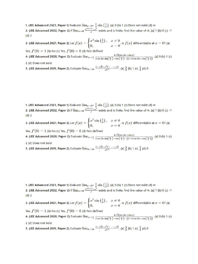 Limits | PDF