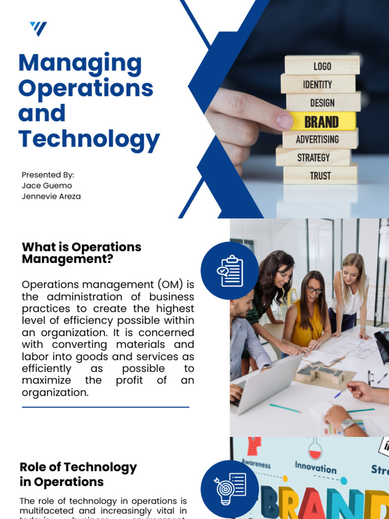 Operations and Technology | PDF | Internet Of Things | Artificial ...