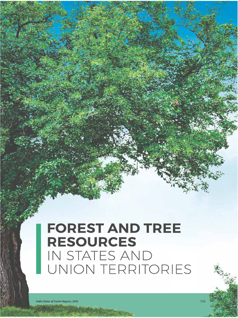 Isfr 2015 Forest and Tree Resources in States and Union Territories | PDF
