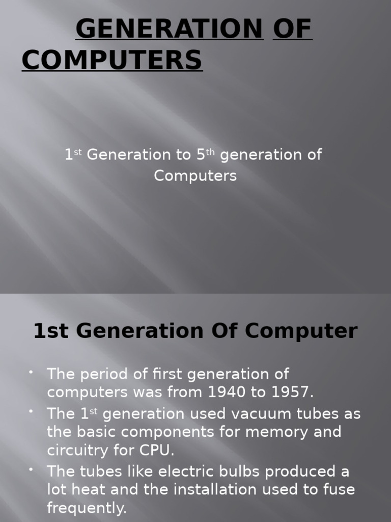 ULSI Technology in Computer Generations | PDF
