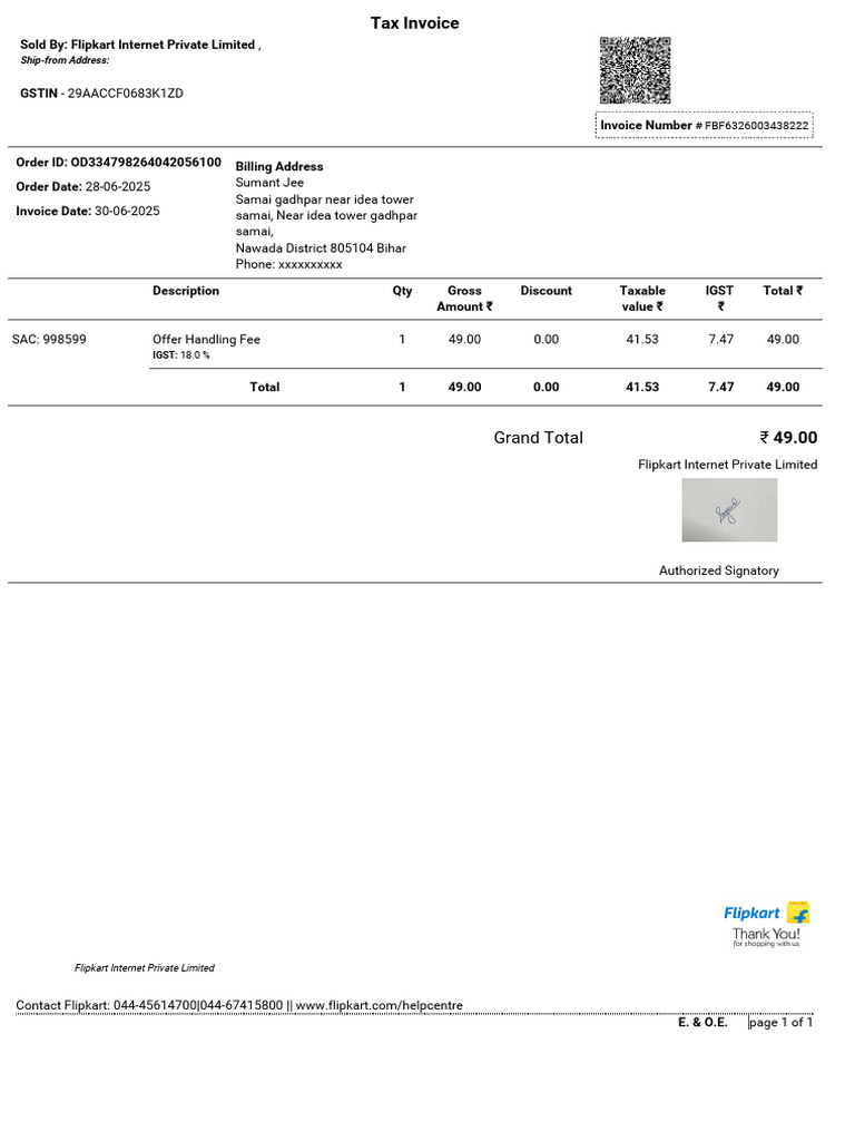 SAJM Brand Hub Invoice Summary | PDF | Payments | Taxes