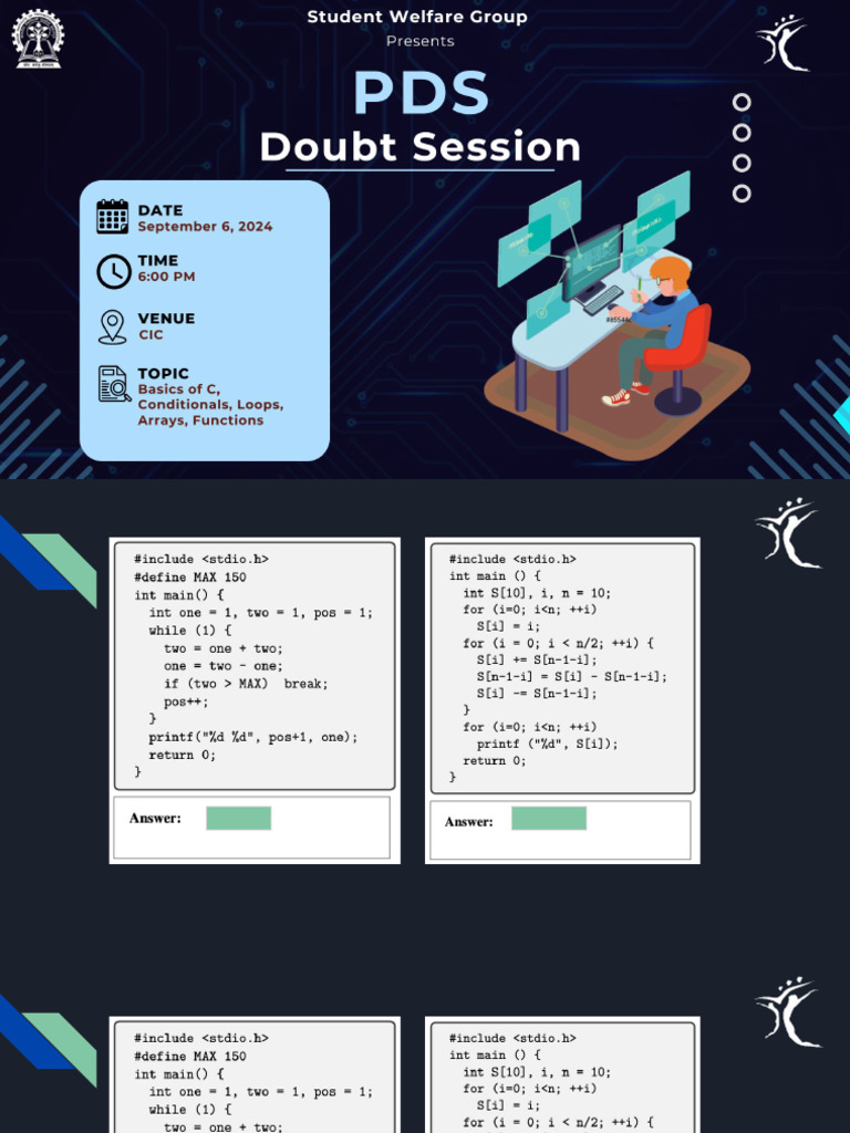 PDS Doubt Session 1 | PDF