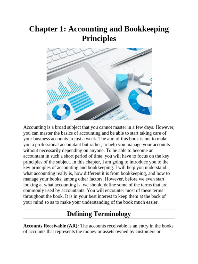 CHP 1 Accounting and Bookkeeping - Principles | PDF | Debits And ...