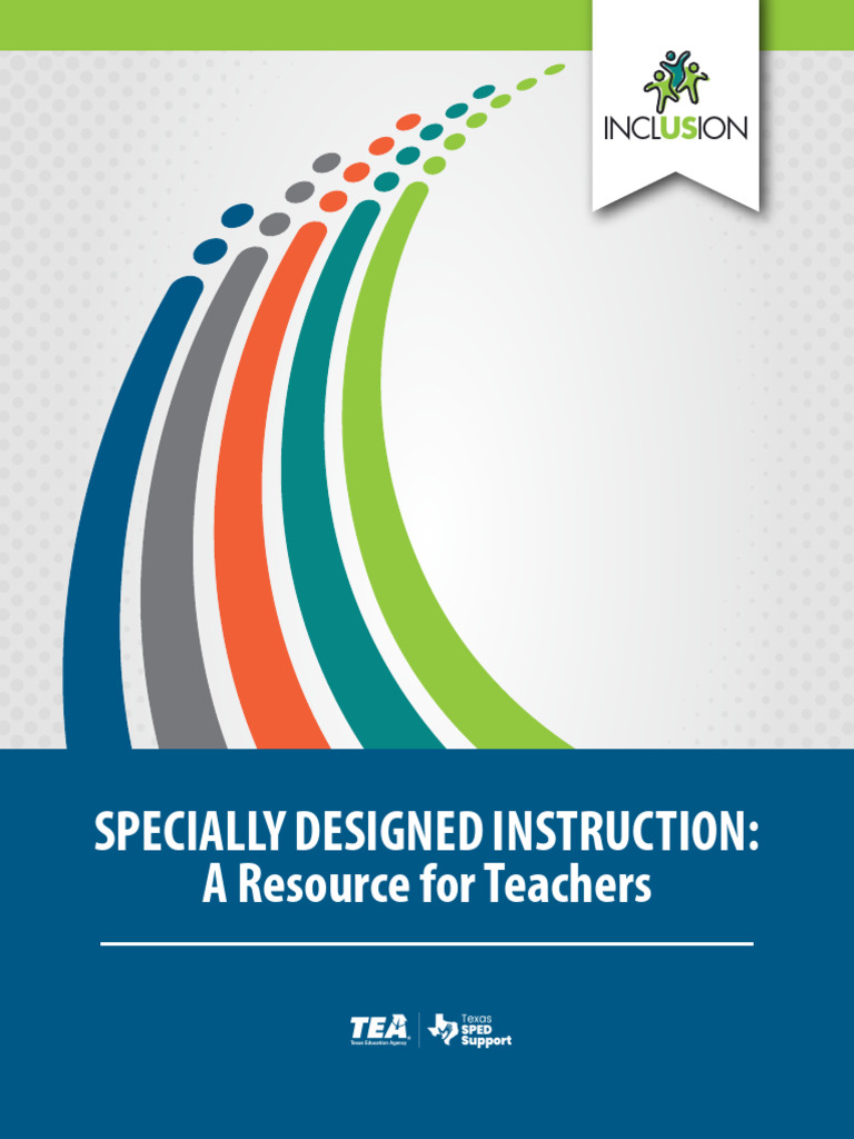 Specially Designed Instruction Overview | PDF | Individualized ...