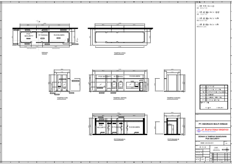 Security Post Building Design Plan | PDF