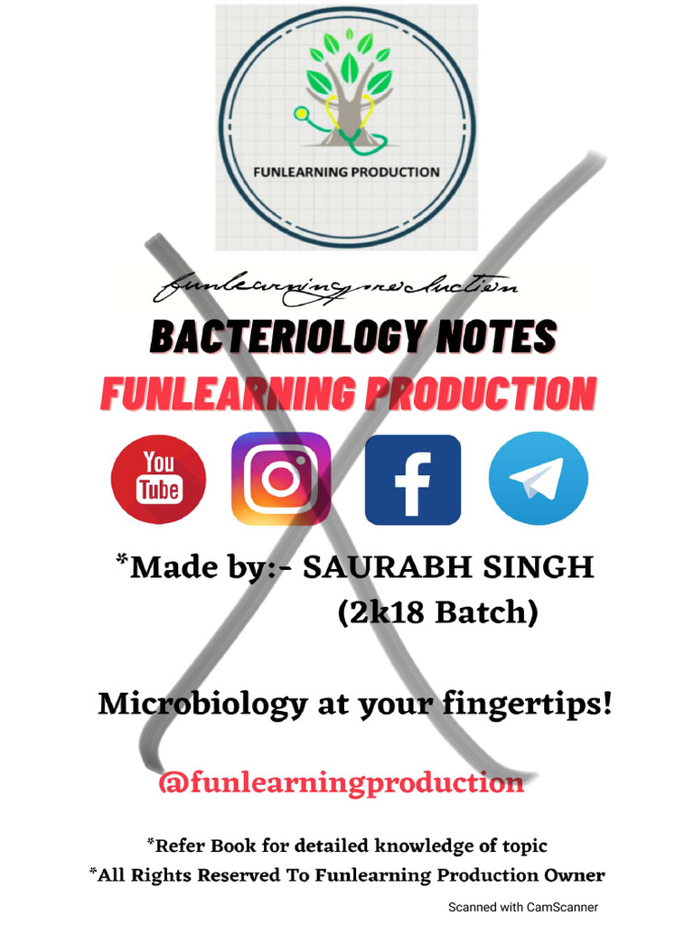 MICROBIO NOTES Fun Learning Productn | PDF
